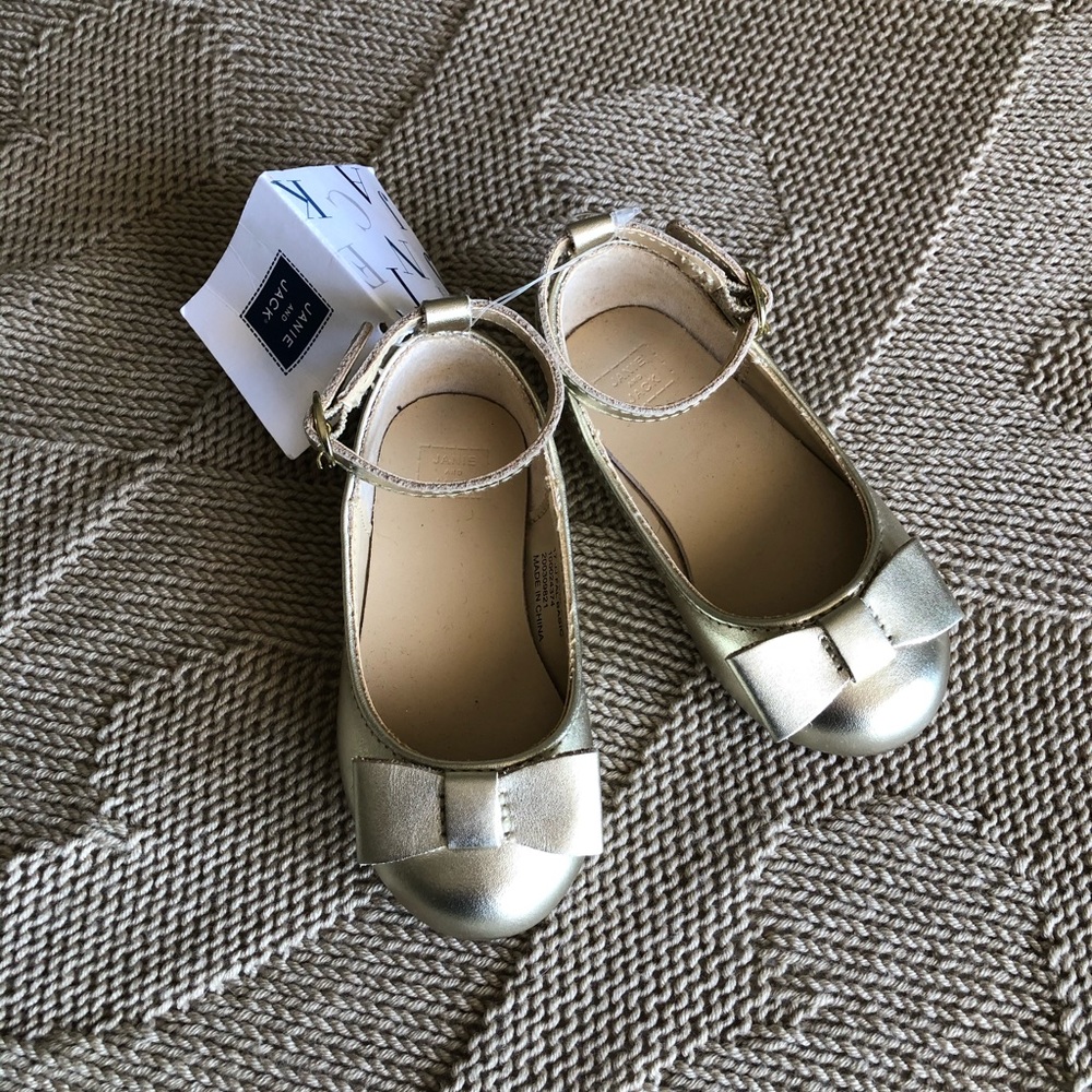 Janie and Jack Gold Dress Shoes